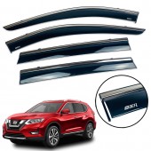 Дефлектор вікна для Nissan X-Trail III T32 2013-2021 / Rogue з нерж. хром полоскою Дефлектор вікна для Nissan X-Trail III T32 2013-2021 / Rogue з нерж. хром полоскою